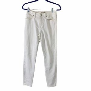 Madewell High Rise Skinny Jeans Womens 26 High Riser White EUC